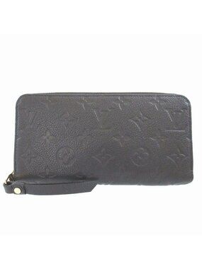 Louis Vuitton Monogram Empreinte Zippy Wallet IC Chip Round Zipper Long